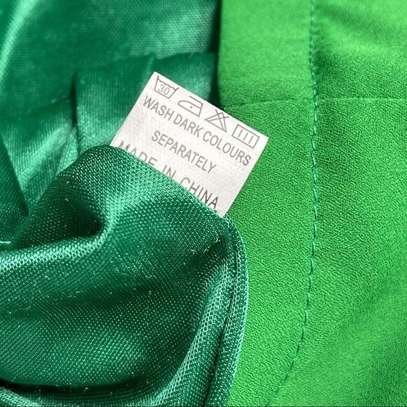Meng Fei Lu green drape neck sheath dress - Picture 15 of 15